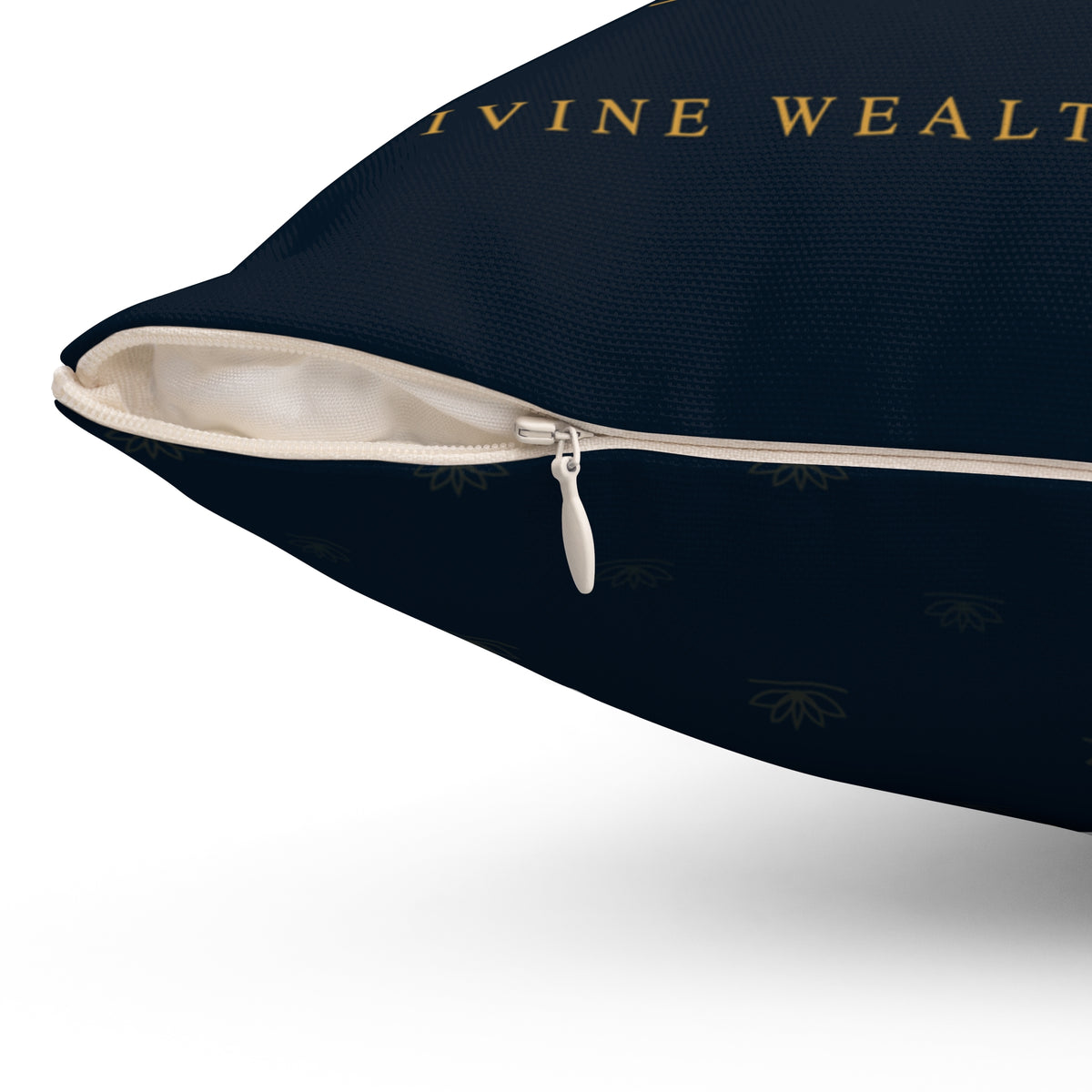 DWC Aligned Life Decorative Pillow — Gold Lotus Luxe Throw Pillow