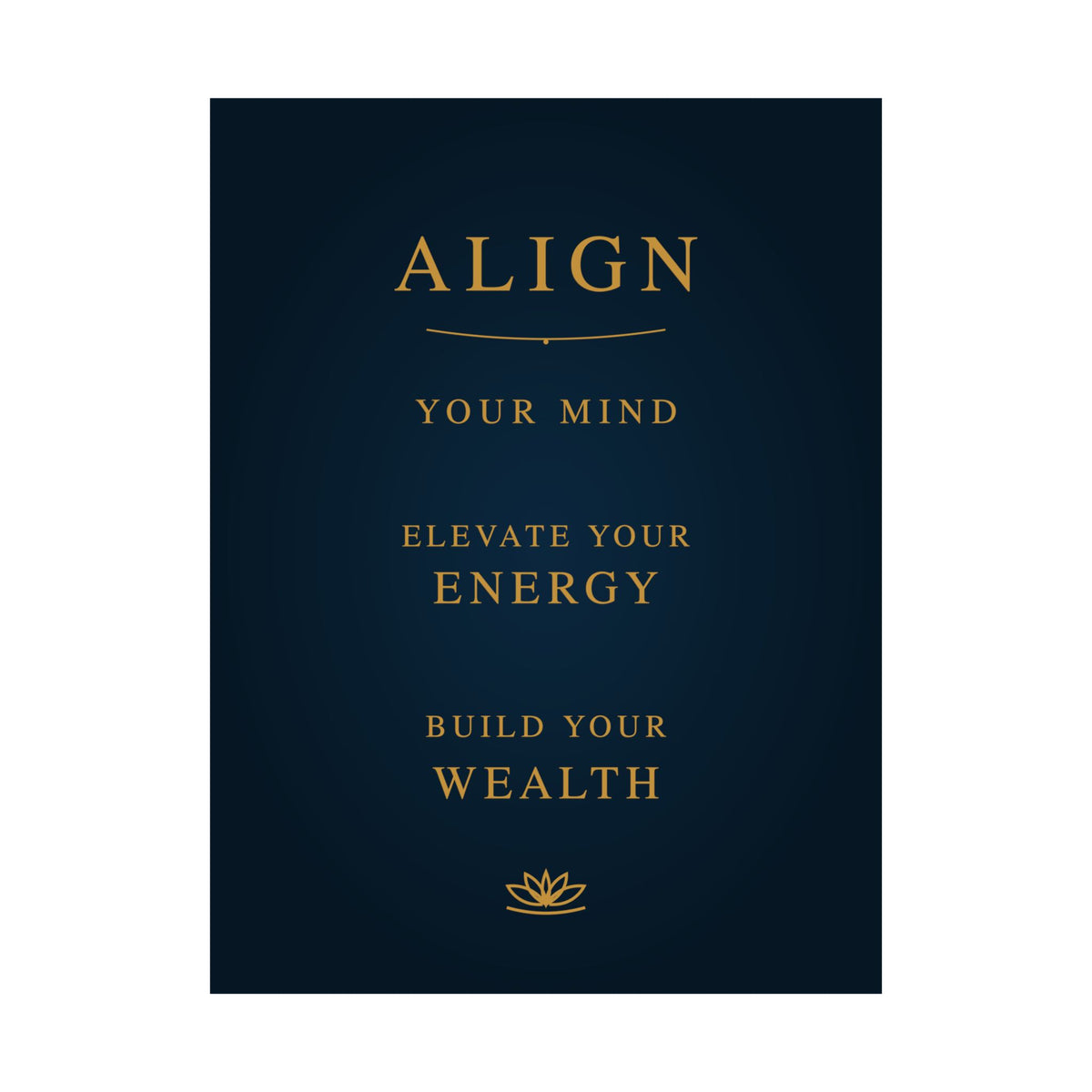 DWC ALIGN Motivational Wall Poster — 8×10 / 18×24