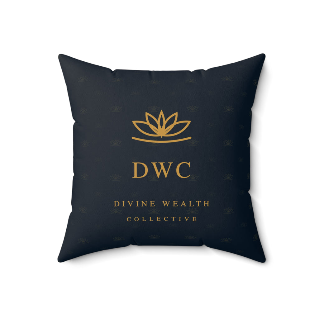DWC Aligned Life Decorative Pillow — Gold Lotus Luxe Throw Pillow