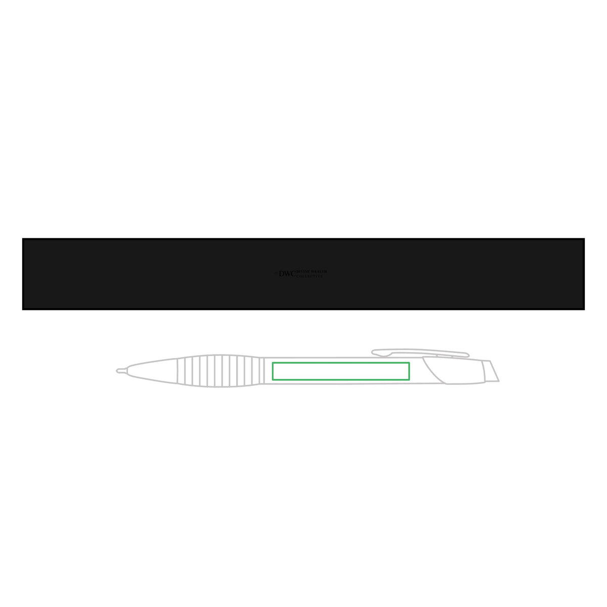 DWC Signature Brass Ballpoint Pen — Engraved Align • Grow • Build