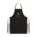 DWC Lotus Cotton Apron — Align • Grow • Build Chef Apron (Black)