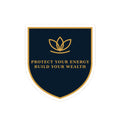 Shield Sticker — "Protect Your Energy, Build Your Wealth" Motivational Laptop Decal
