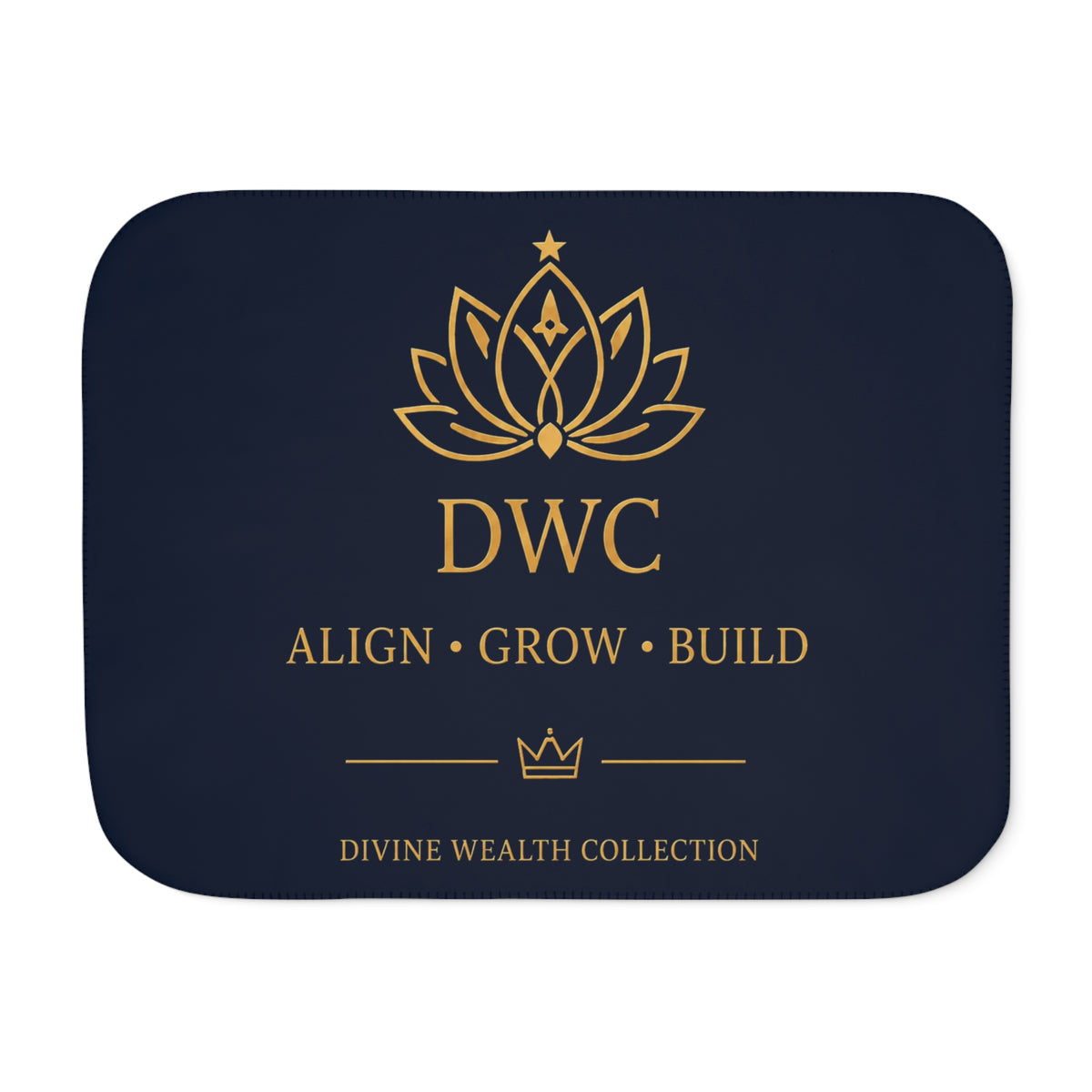 DWC Align • Grow • Build Sherpa Blanket — 60 × 80
