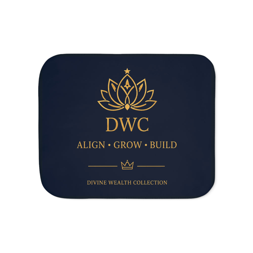 DWC Align • Grow • Build Sherpa Blanket — 50 × 60