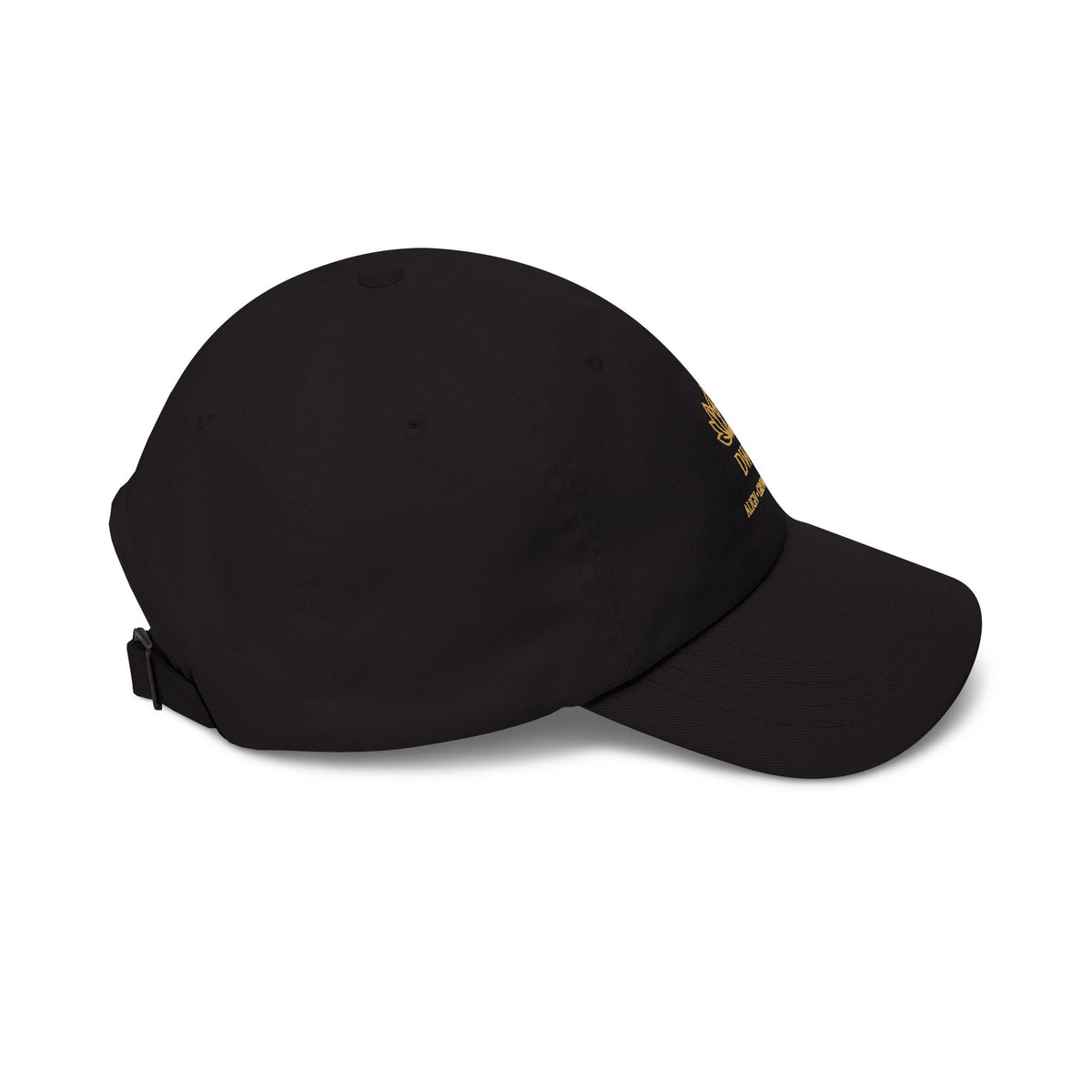 DWC Classic Dad Cap — Embroidered Gold Lotus