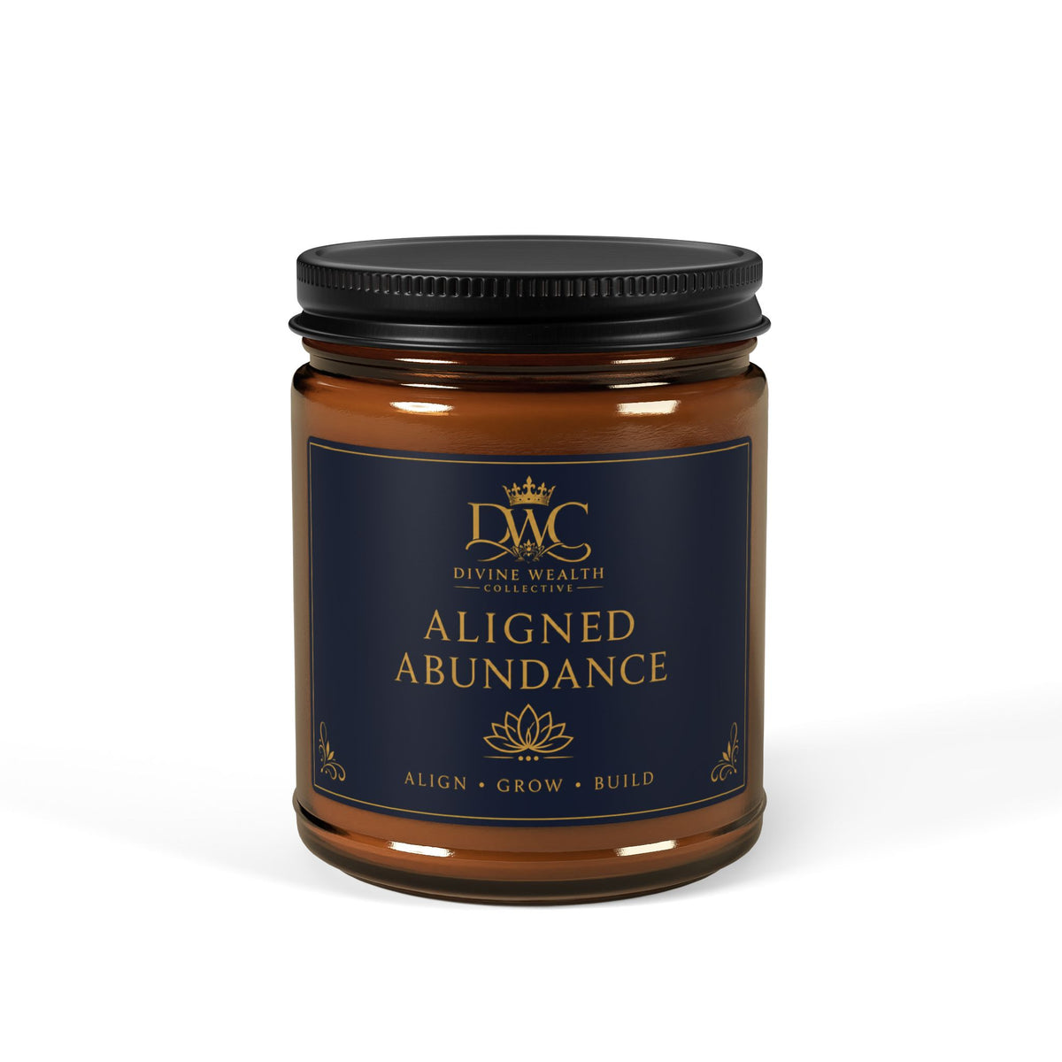 DWC Scented Soy Candle — Amber Jar, 9oz