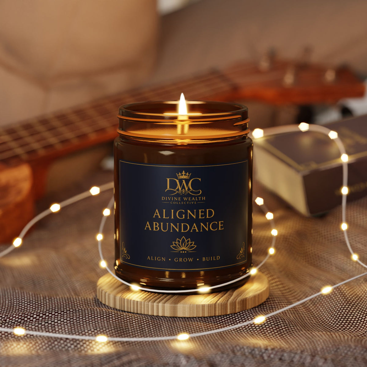 DWC Scented Soy Candle — Amber Jar, 9oz