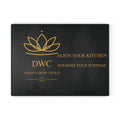 DWC Glass Cutting Board — Align Your Kitchen, Nourish Your Purpose (Large)