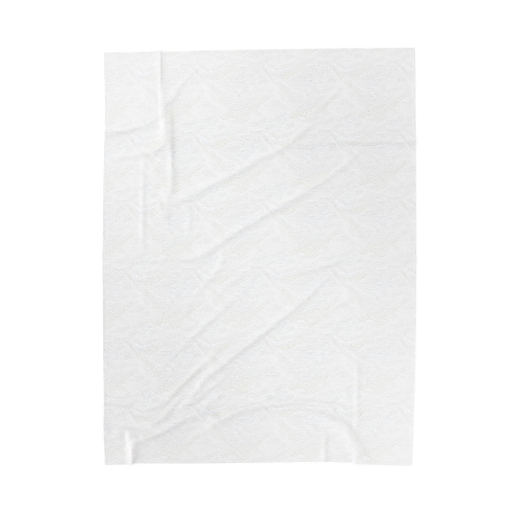 Velveteen Plush Blanket — DWC Lotus Logo Luxury Throw (Align • Grow • Build)