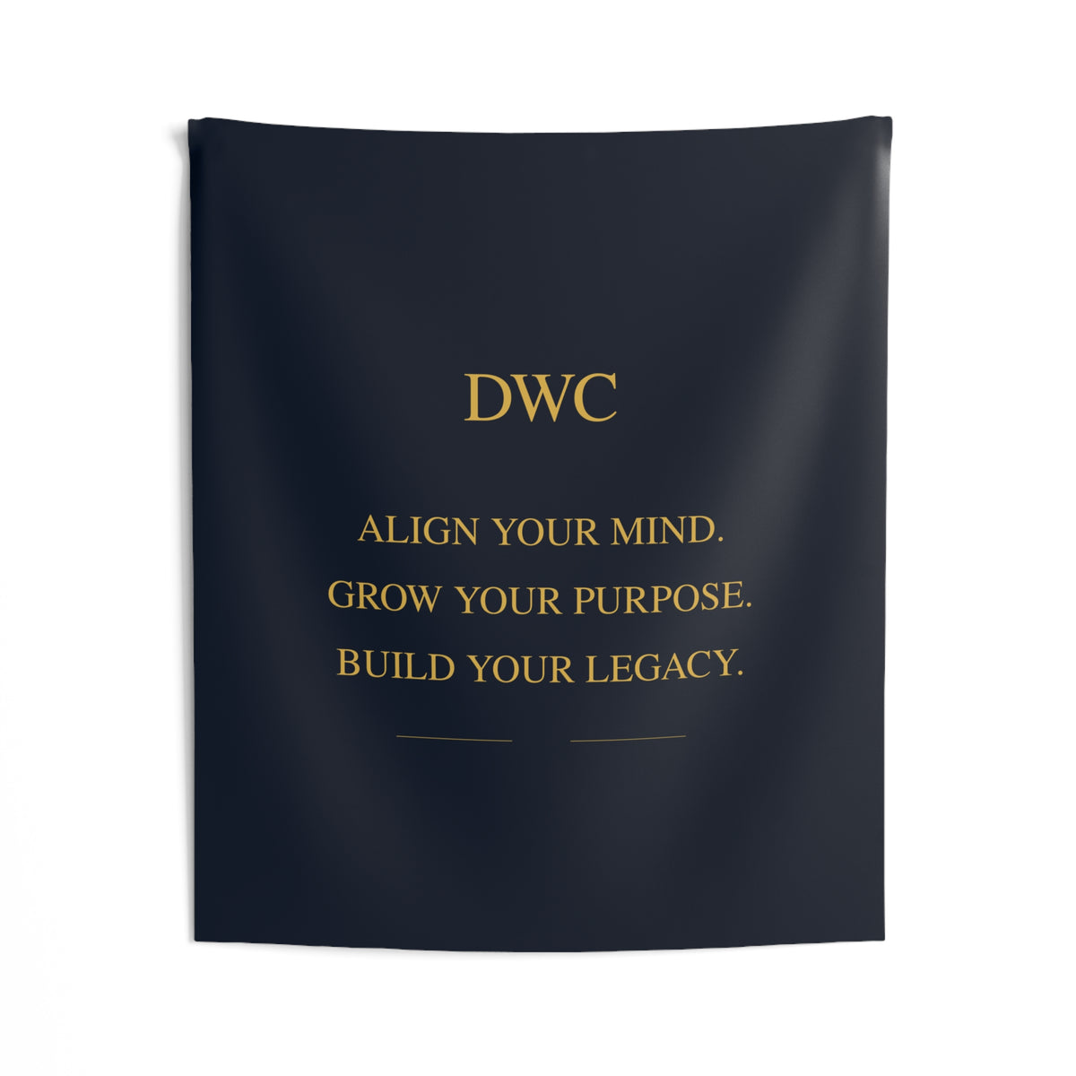 Motivational Wall Tapestry — "Align Your Mind. Grow Your Purpose. Build Your Legacy."