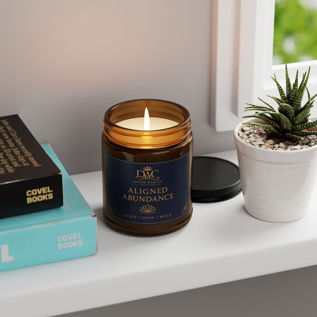 DWC Scented Soy Candle — Amber Jar, 9oz