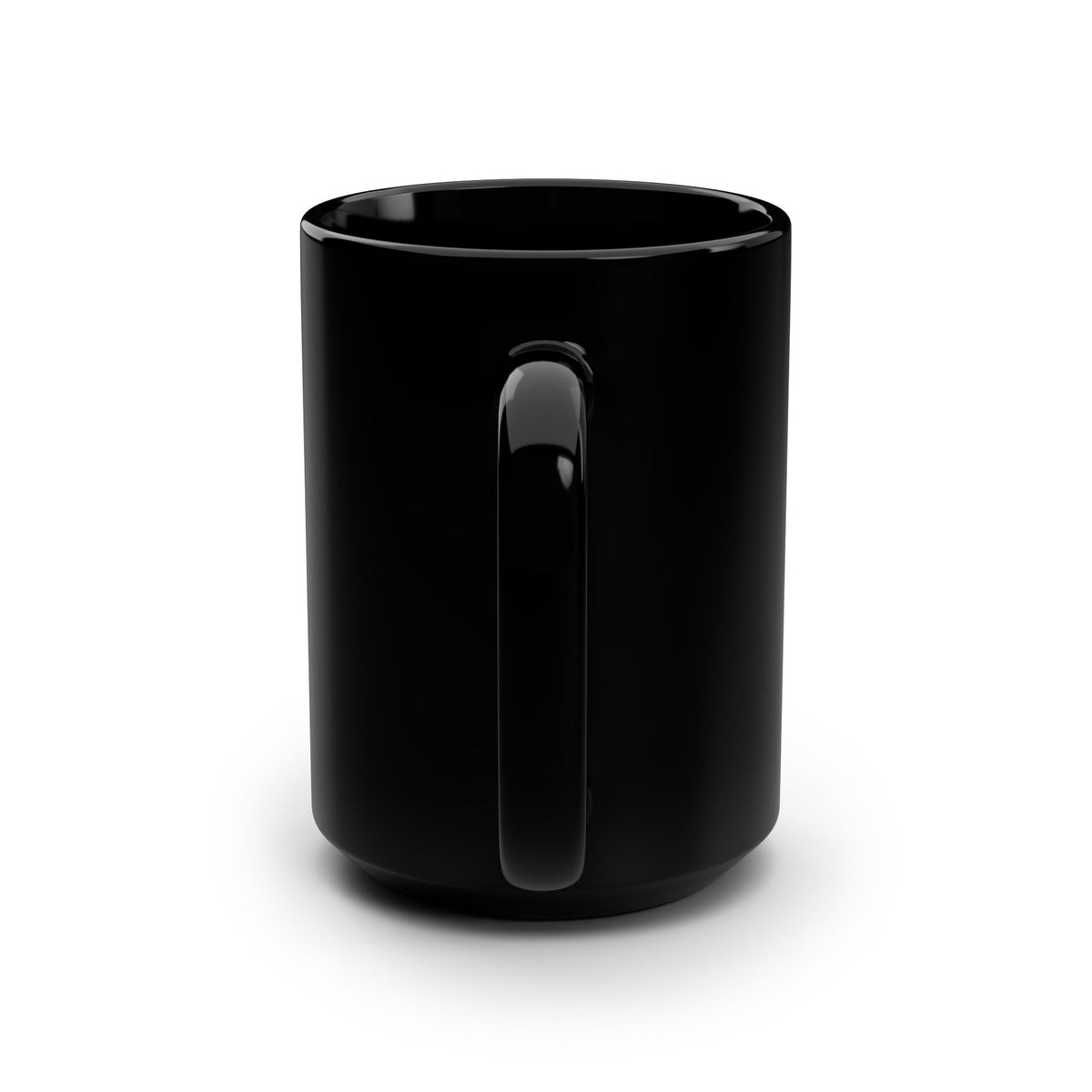 DWC Gold Lotus Black Ceramic Mug — 15oz