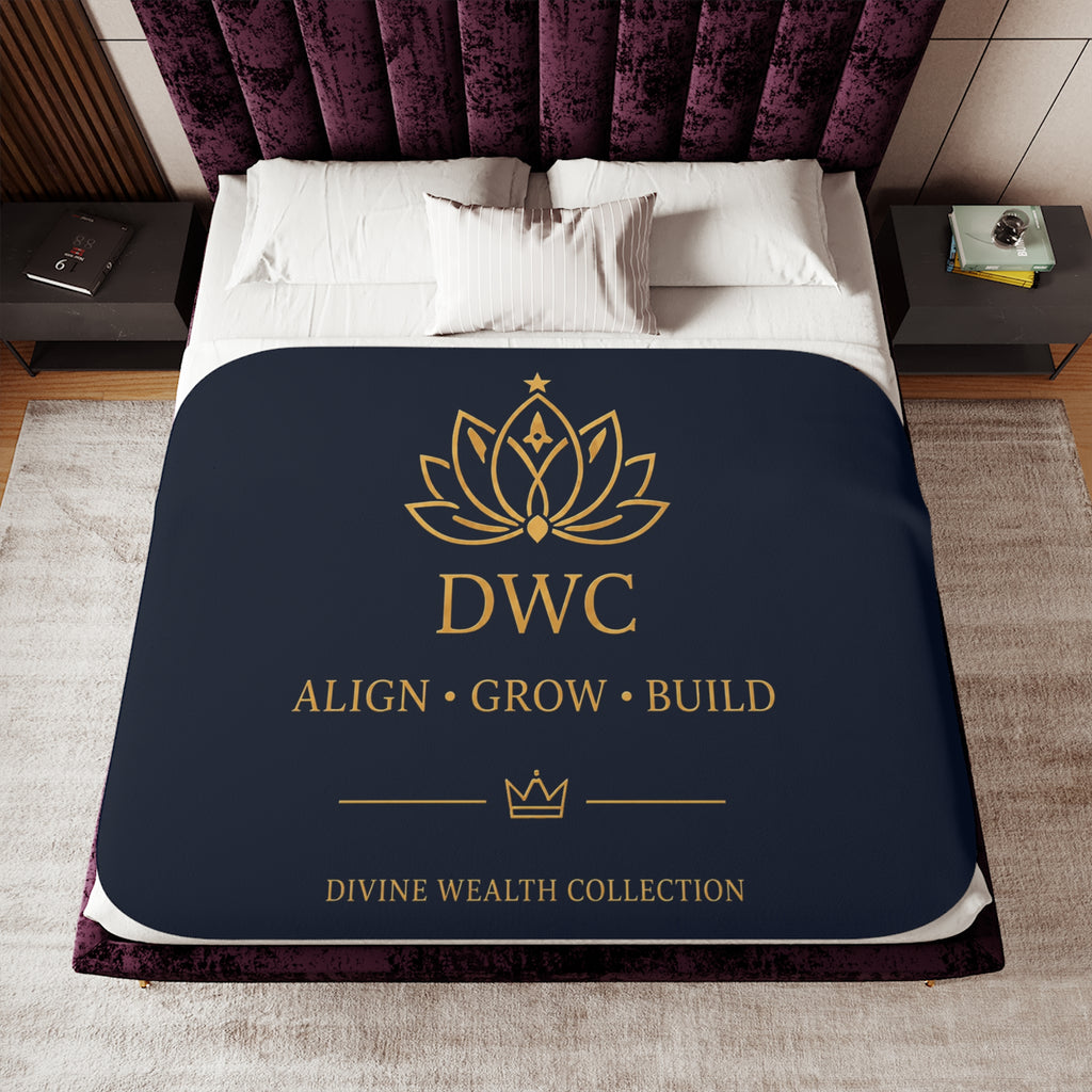 DWC Align • Grow • Build Sherpa Blanket — 60 × 80