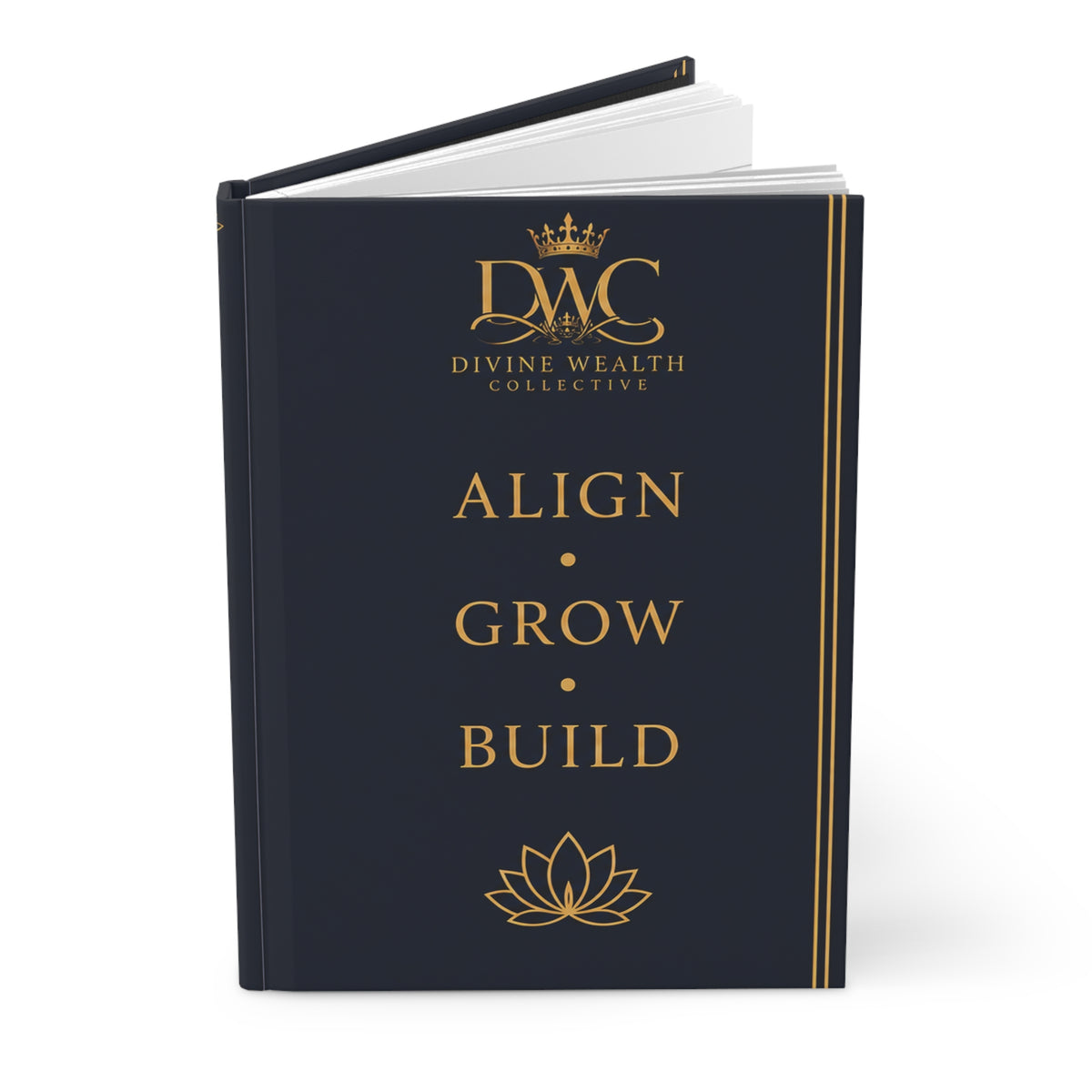 DWC Luxury Hardcover Journal — Align • Grow • Build