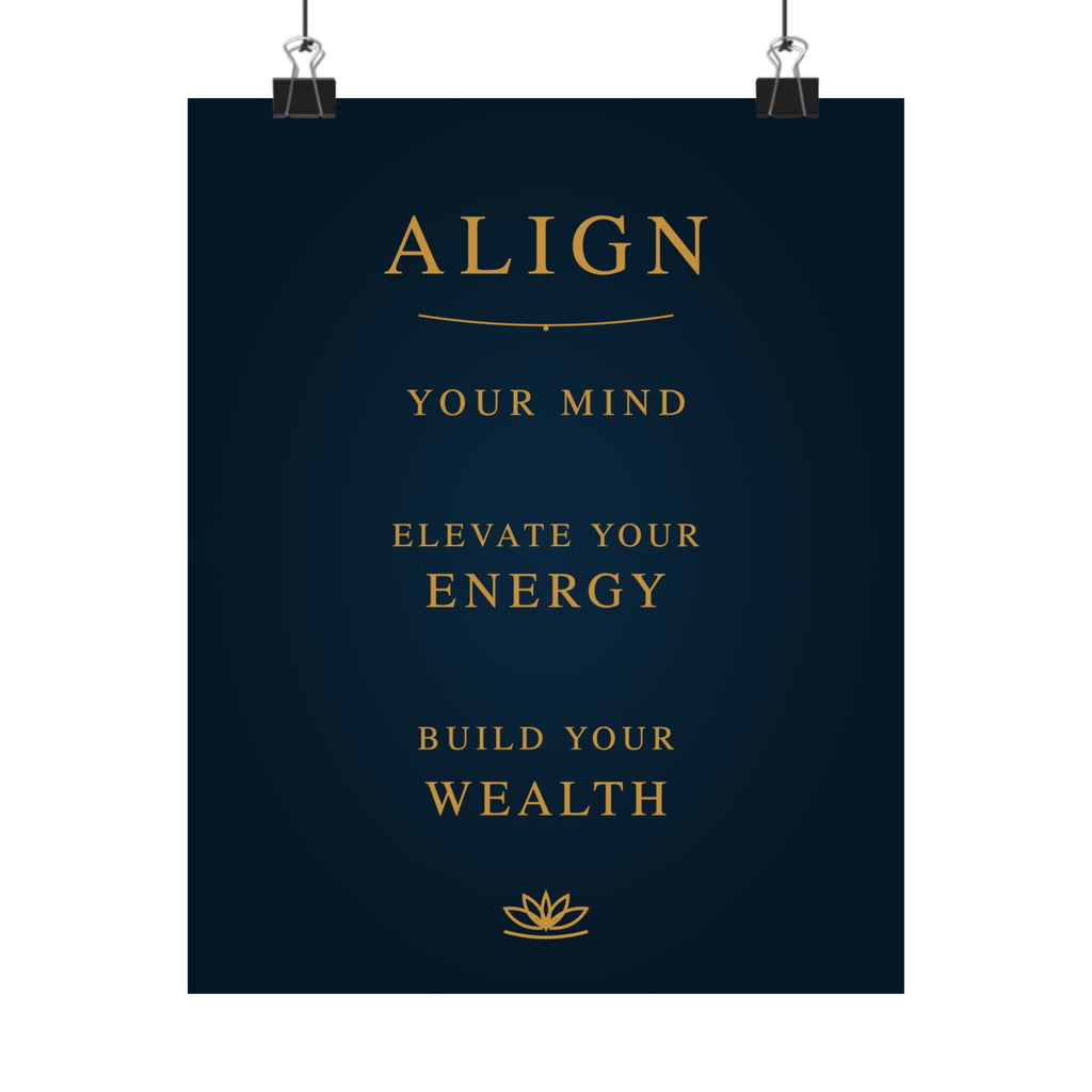 DWC ALIGN Motivational Wall Poster — 8×10 / 18×24