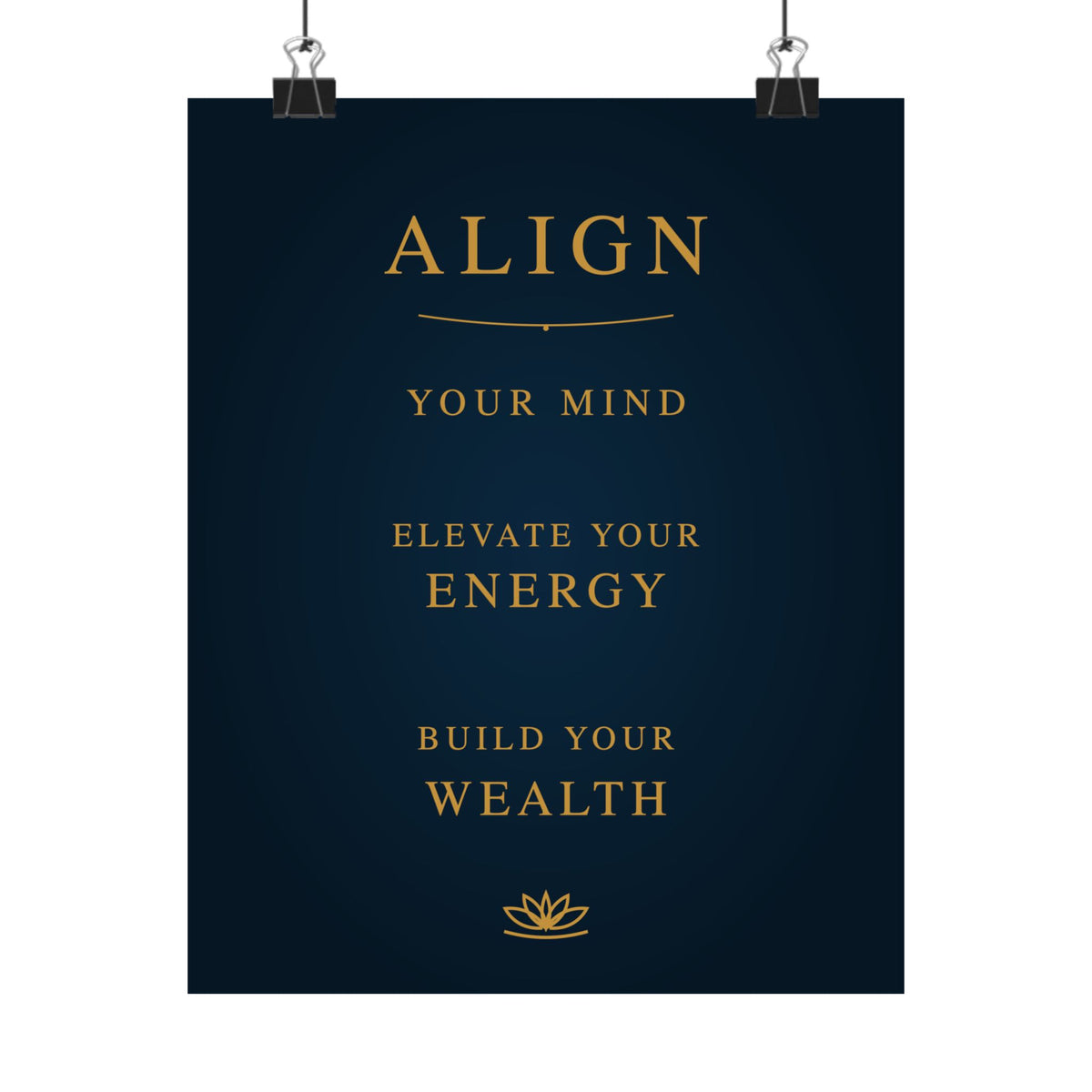 DWC ALIGN Motivational Wall Poster — 8×10 / 18×24