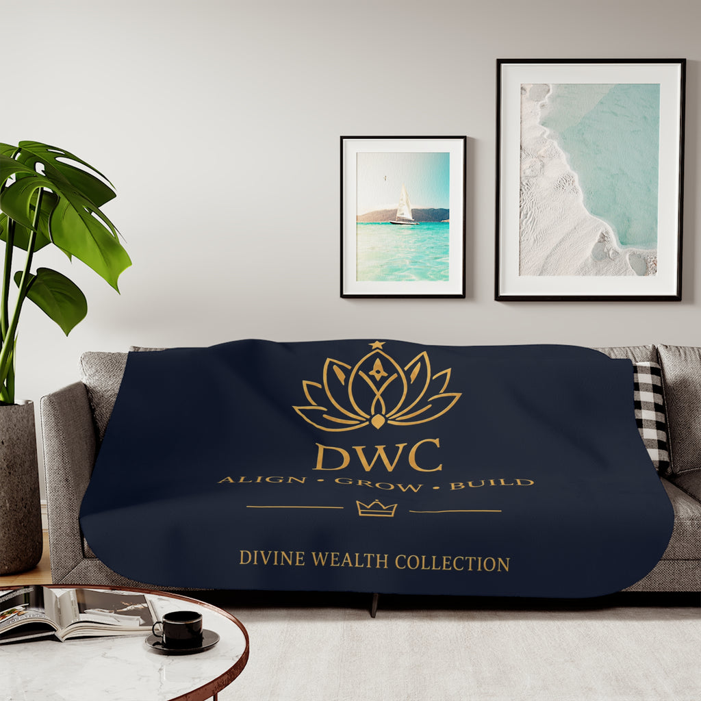 DWC Align • Grow • Build Sherpa Blanket — 60 × 80