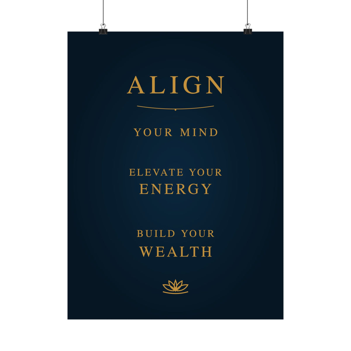 DWC ALIGN Motivational Wall Poster — 8×10 / 18×24