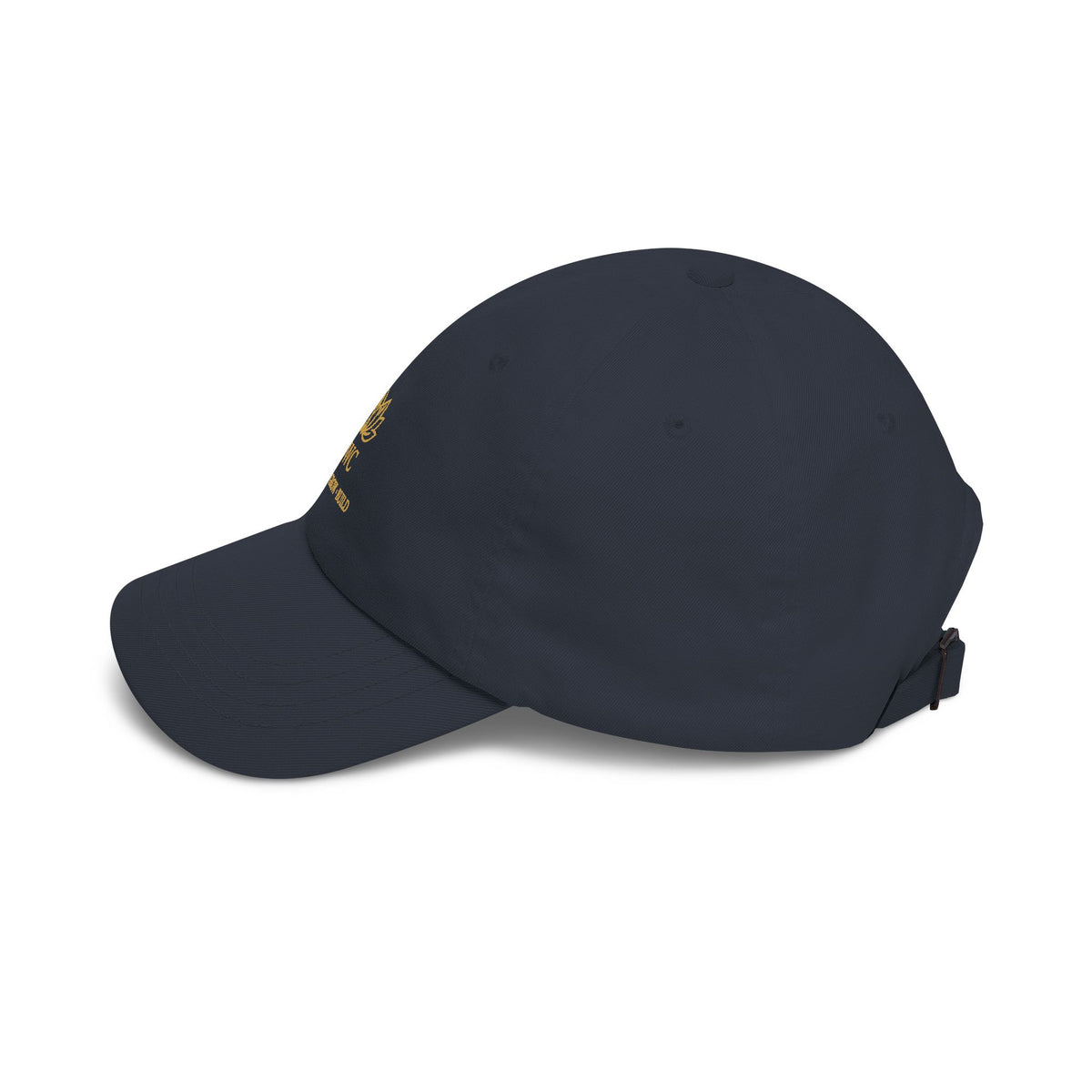 DWC Classic Dad Cap — Embroidered Gold Lotus