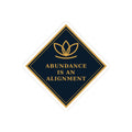 Abundance Is An Alignment Sticker — Inspirational Lotus Kiss-Cut Sticker