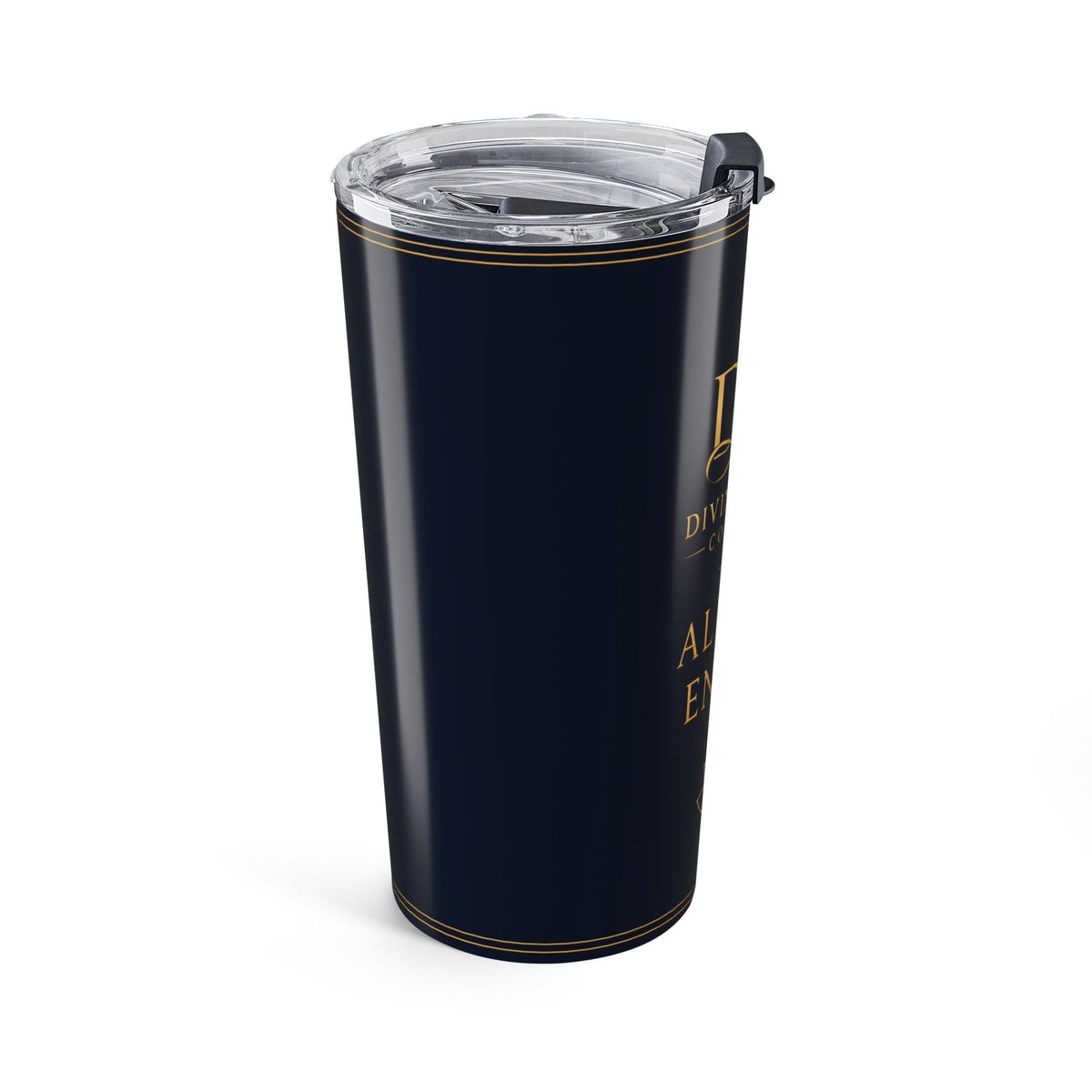 Aligned Energy 20oz Tumbler — Divine Wealth Collective Gold Logo