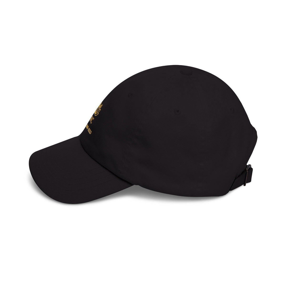 DWC Classic Dad Cap — Embroidered Gold Lotus
