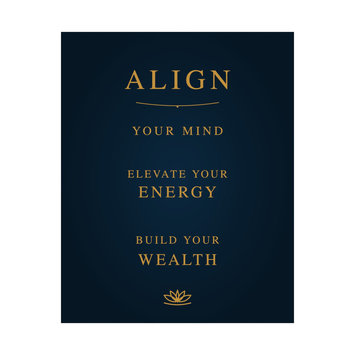 DWC ALIGN Motivational Wall Poster — 8×10 / 18×24