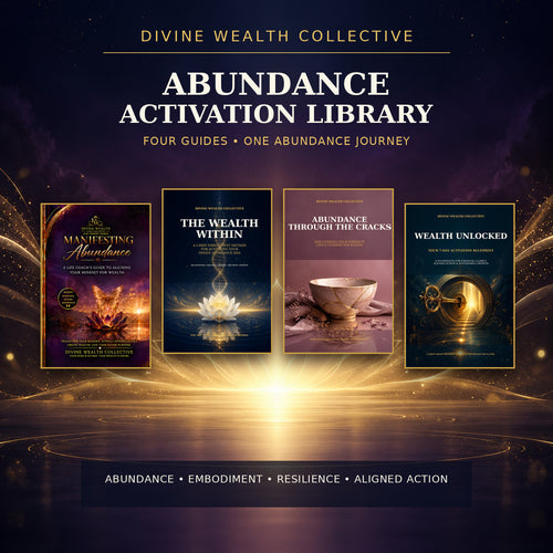 Abundance Activation Library four-book collection by Divine Wealth Collective