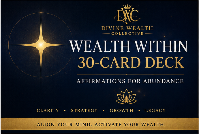 Wealth Within 30-Card Affirmation Deck - Divine Wealth Collective